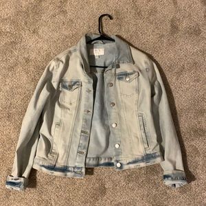 time and tru light blue jean jacket
